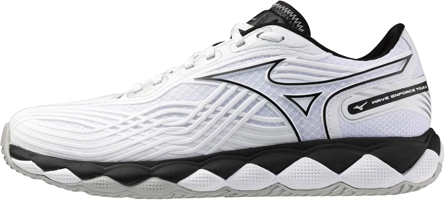 Кроссовки мужские Mizuno Wave Enforce Tour 2 AC, белый/черный