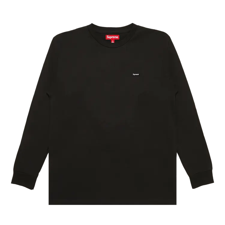 

Футболка Supreme Small Box Long-Sleeve 'Black', черный