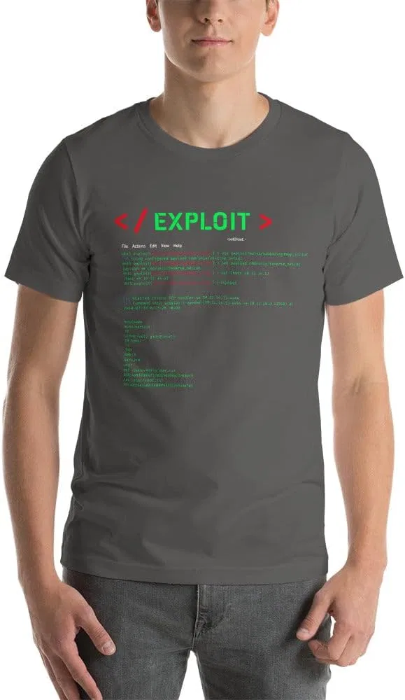 Футболка Regular Fit Exploit, Dark Grey Heather — фото 4