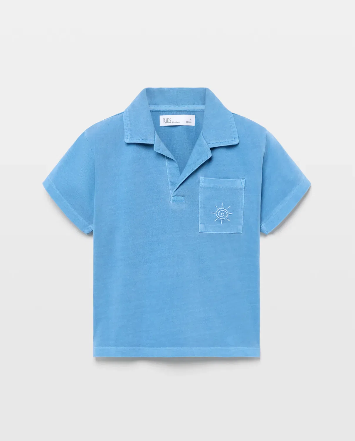 Детское поло для мальчиков с коротким рукавом Kids El Corte Inglés, Azul — фото 4