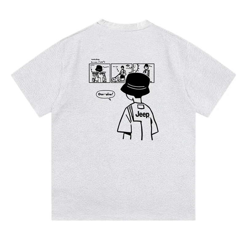 Детская футболка из плотного хлопка Jeep, Heather Gray