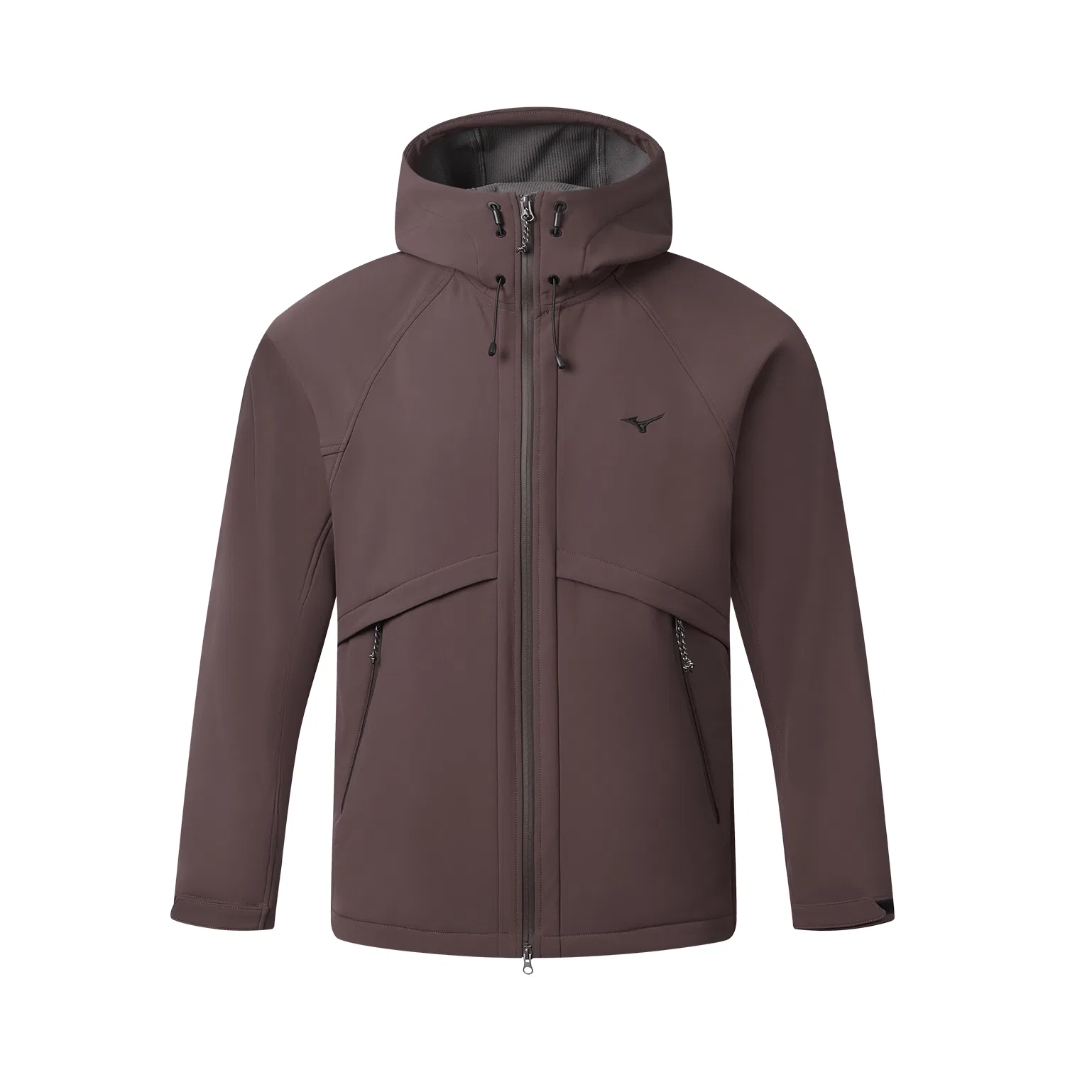 Детское утепленное худи с капюшоном Mizuno, Tan Trace Tan