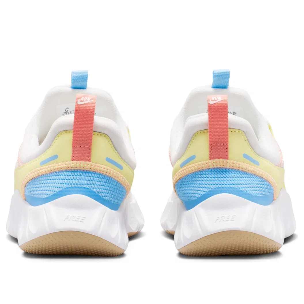 Детские кроссовки для бега с шнуровкой Nike Free Ride, белый — фото 4
