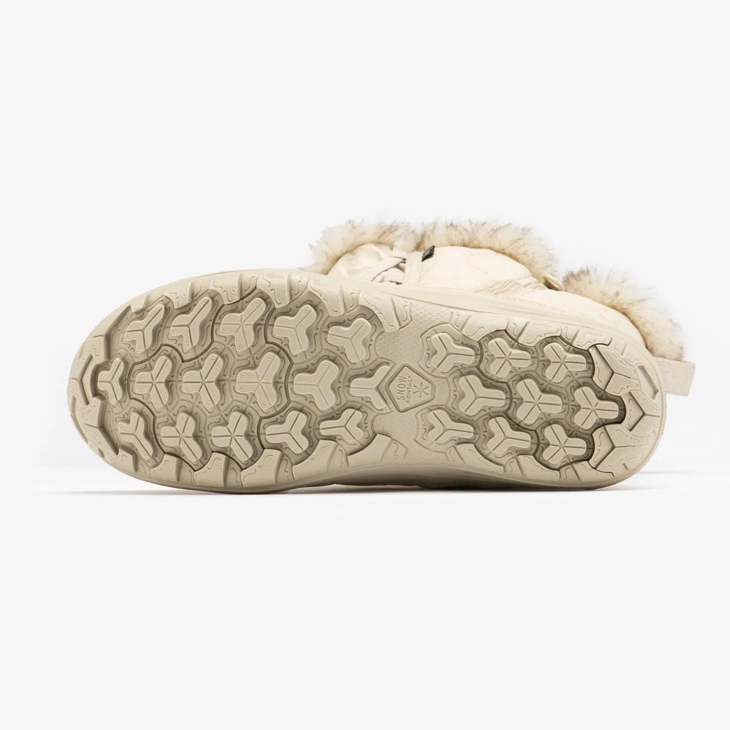 Детские зимние сапоги для девочек с молнией SH500 Zip Quechua, Leinenbeige — фото 4