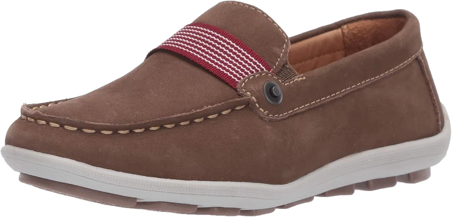 Детские лоферы с фактурной кожей Driver Club USA, Earth Nubuck