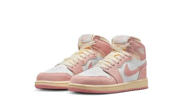 Детские кроссовки с высоким верхом Air Jordan 1 Retro High OG Washed Pink, Jordan, Schwarz — фото 2