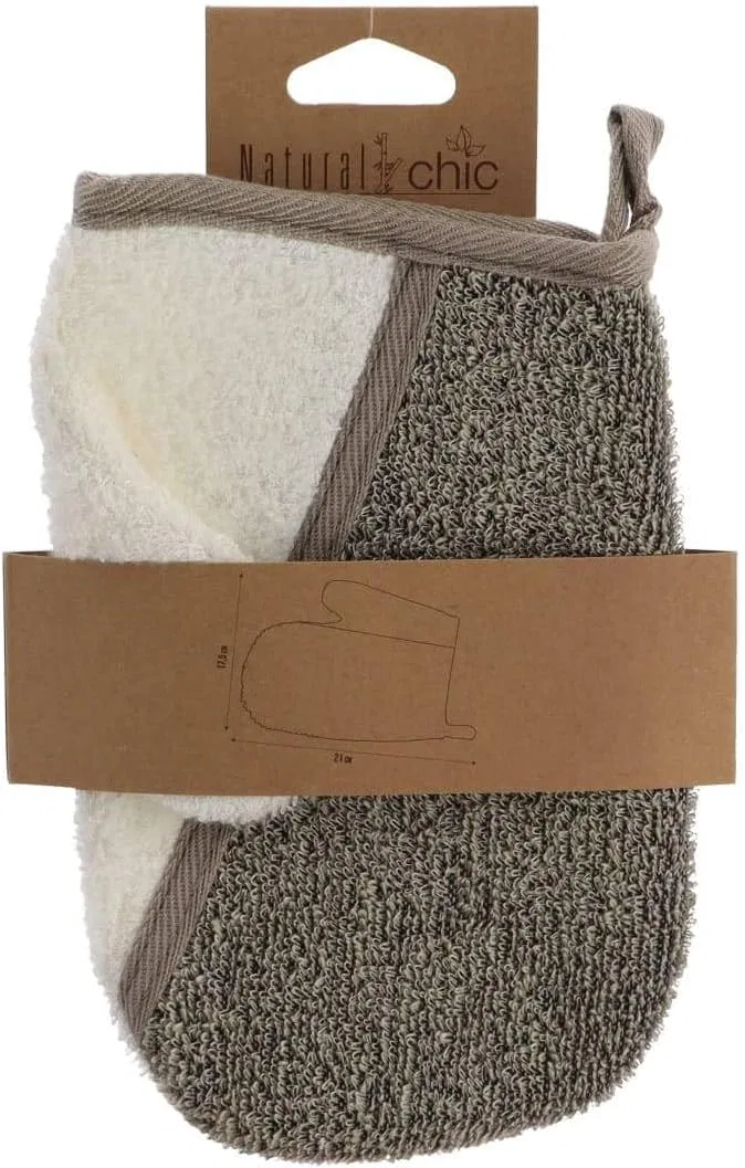 Эксфолиирующая перчатка для массажа тела, Bamboo Rame, Cream Taupe Tendance — фото 2