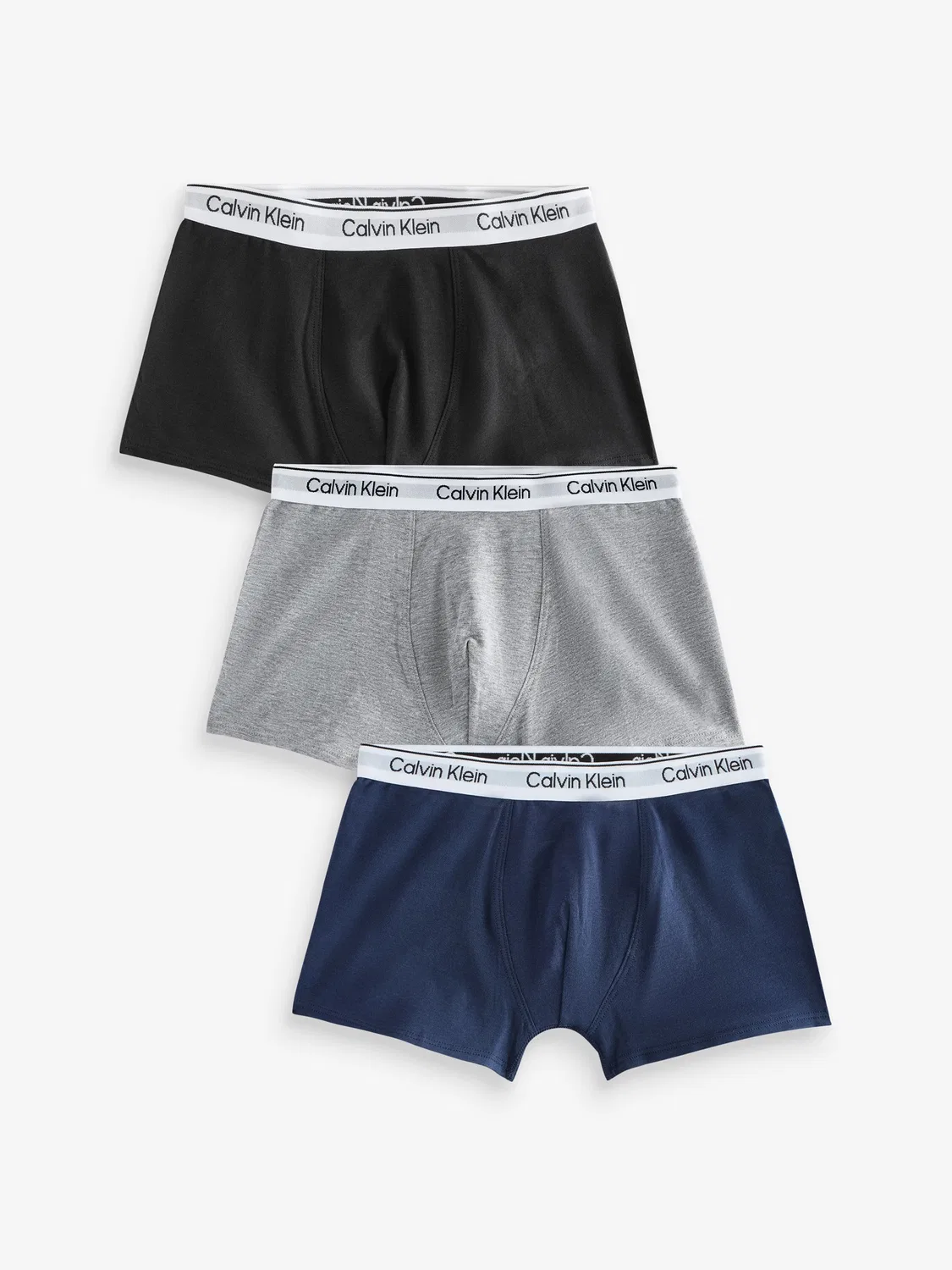 Трусы, 3 штуки Calvin Klein, черные/хром