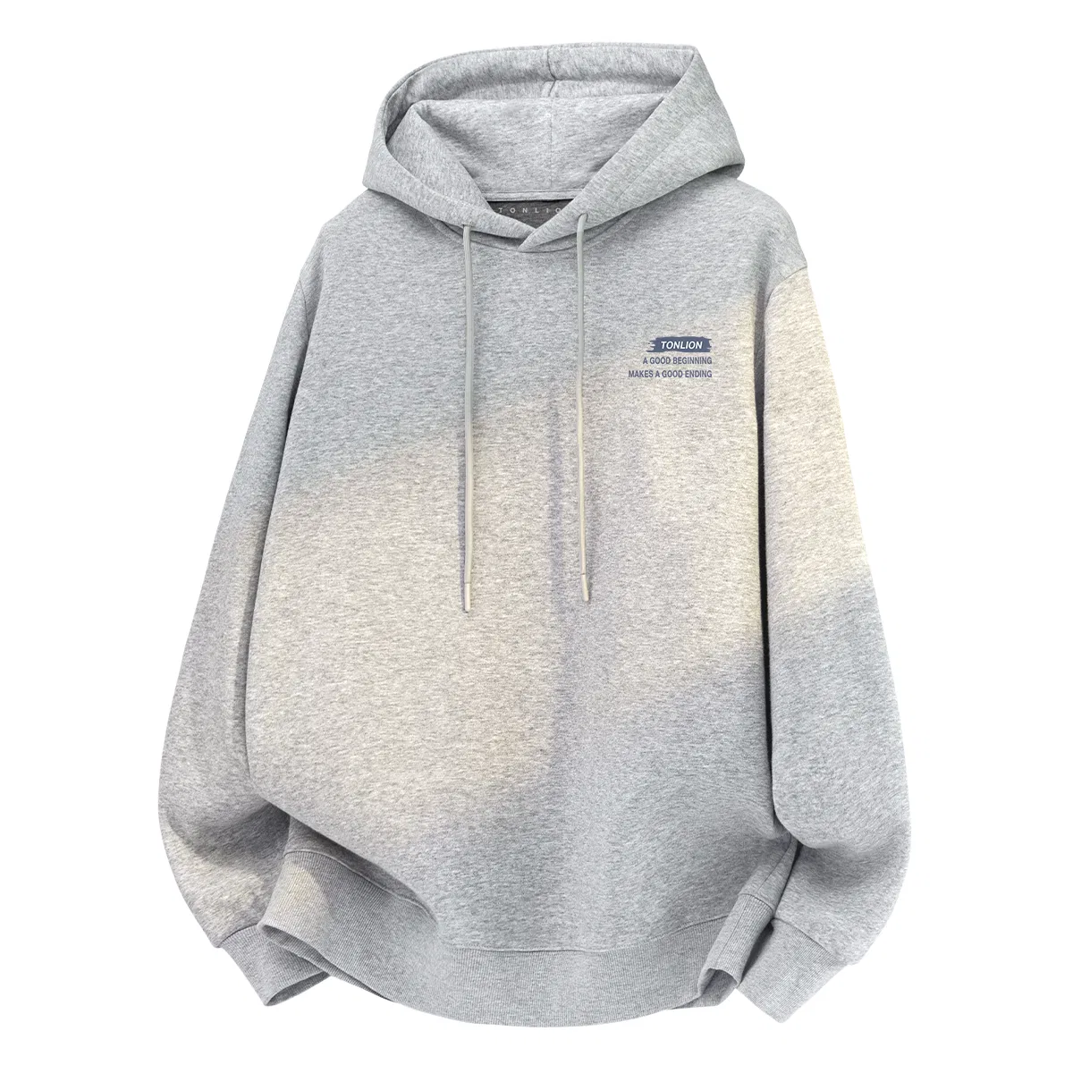 Детский худи с флисовой подкладкой с капюшоном Tonlion, Heather Navy