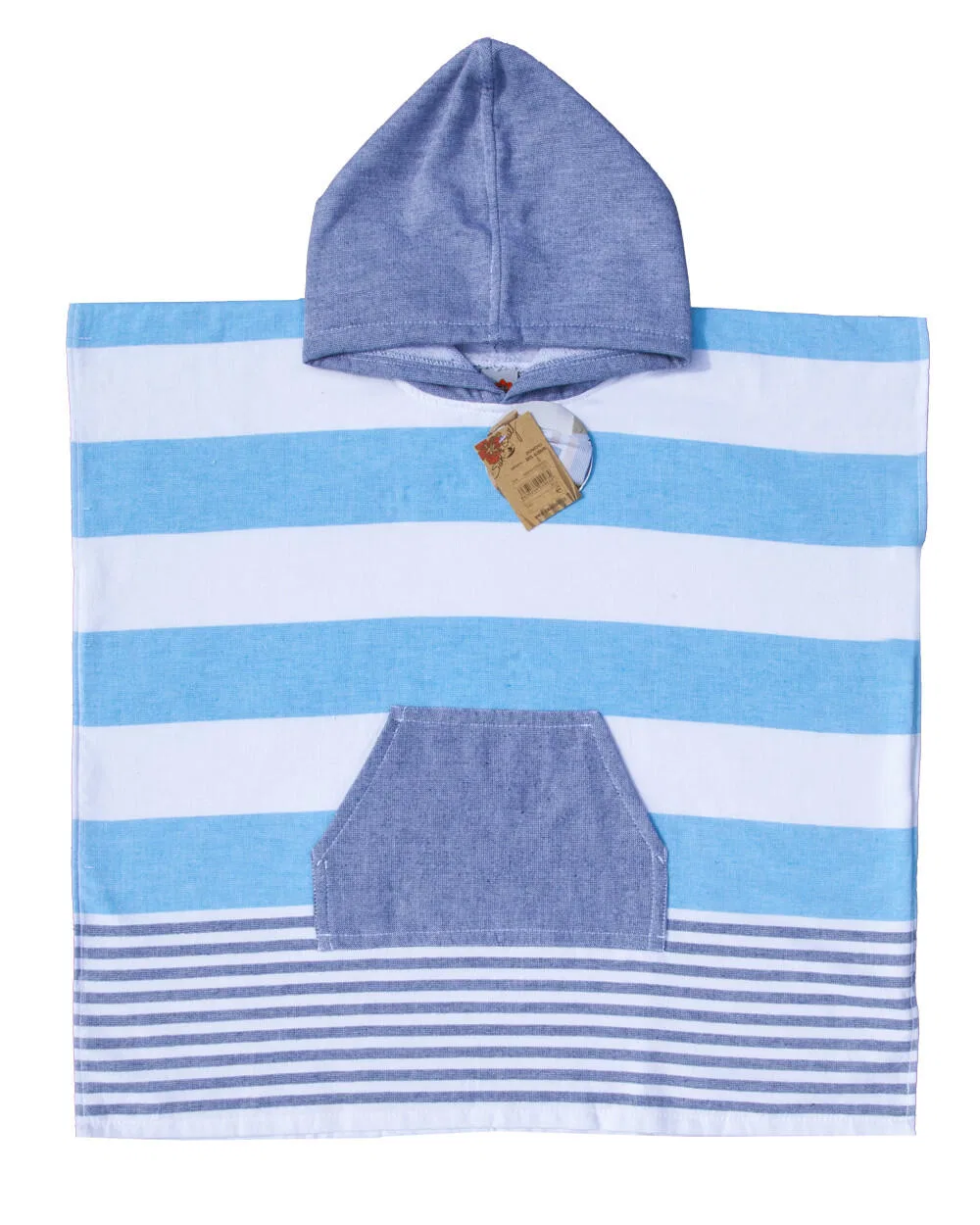 Детский пончо для пляжа с капюшоном STREIFEN-SURFPONCHO Sun & Surf, Baltikblau