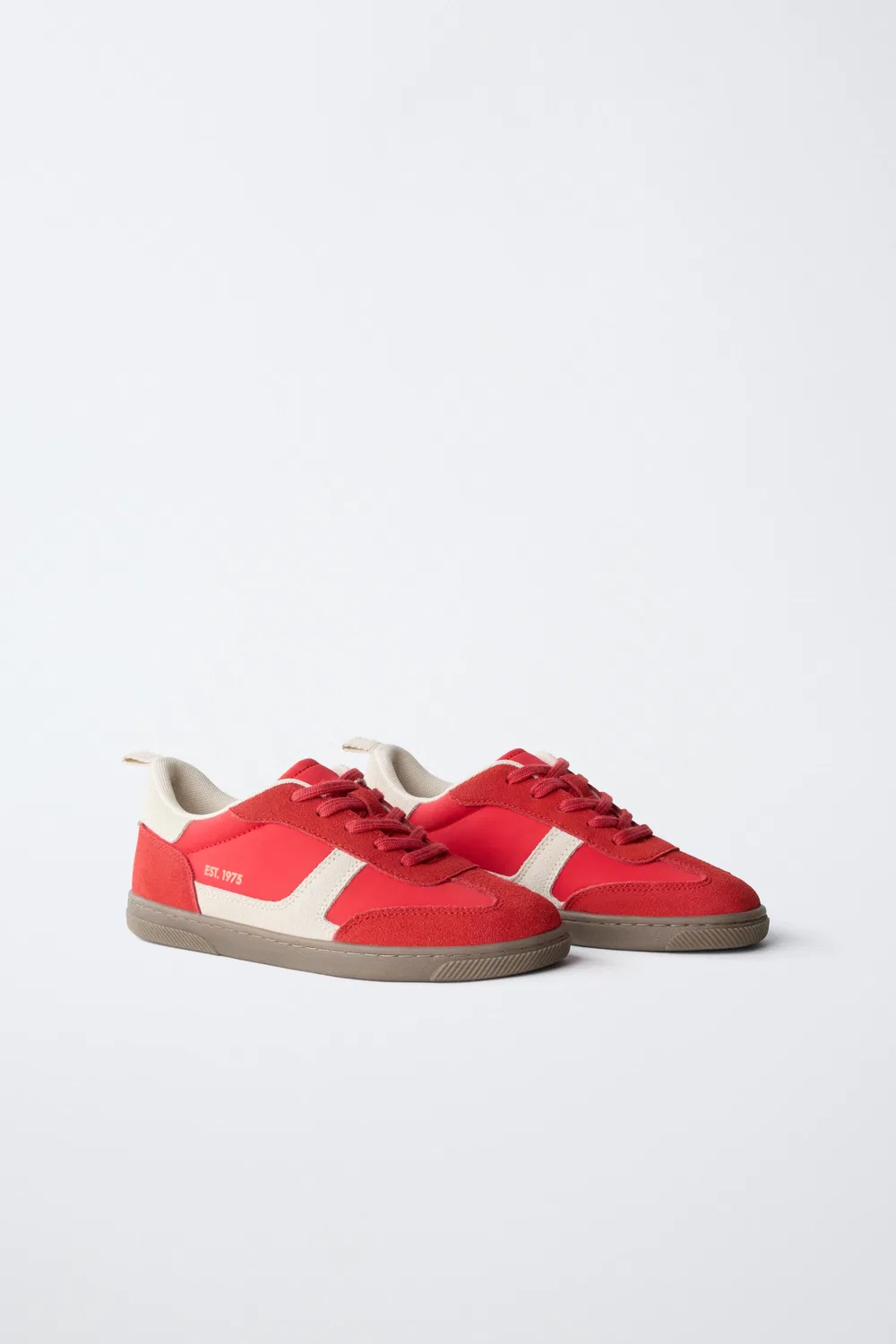 БАЗОВЫЕ КОМБИНИРОВАННЫЕ КРОССОВКИ ZARA, Red — фото 2