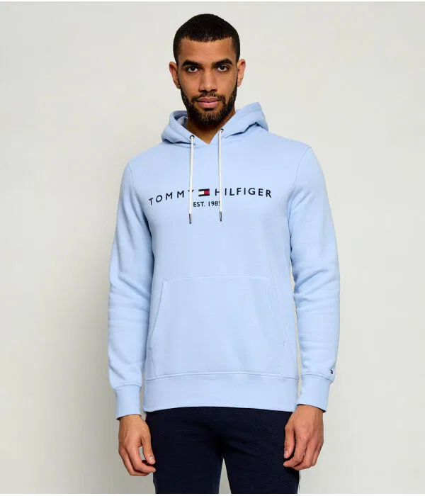 Мужской пуловер с капюшоном Tommy Hilfiger, Azzurro