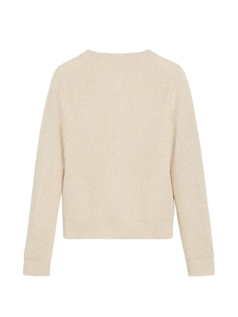 Кашемировый кардиган в рубчик Brunello Cucinelli Kids, бежевый — фото 2