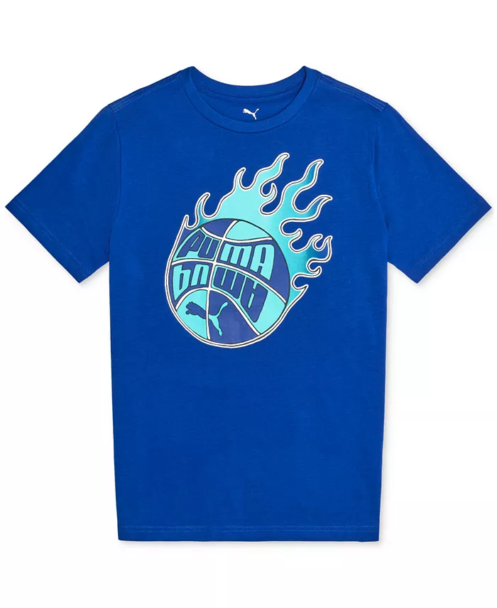 

Футболка с принтом "Fireball" для мальчиков старшего возраста Puma, синий