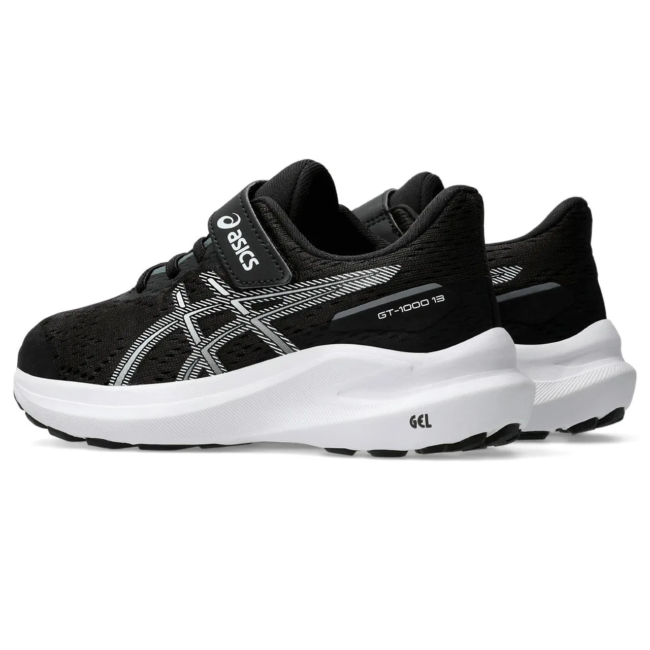 Детские кроссовки для мальчиков с гелевой подушкой ASICS, Black — фото 2