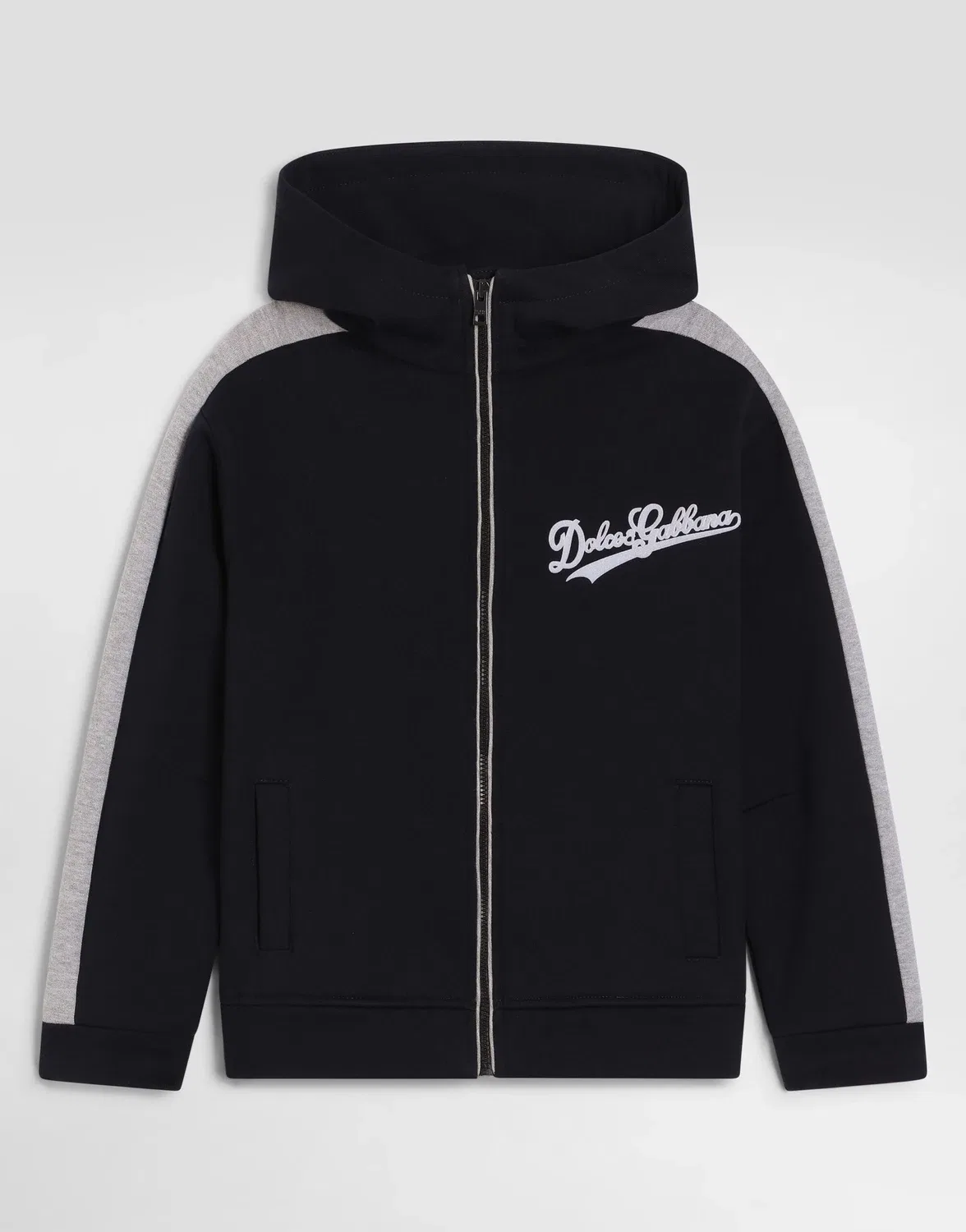 Хлопковая толстовка с логотипом Dolce&Gabbana, черный