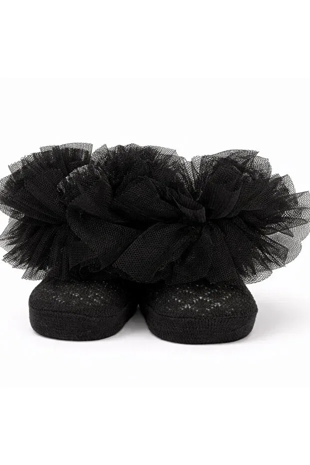 Детские носки для девочек ажурные Lika, Black