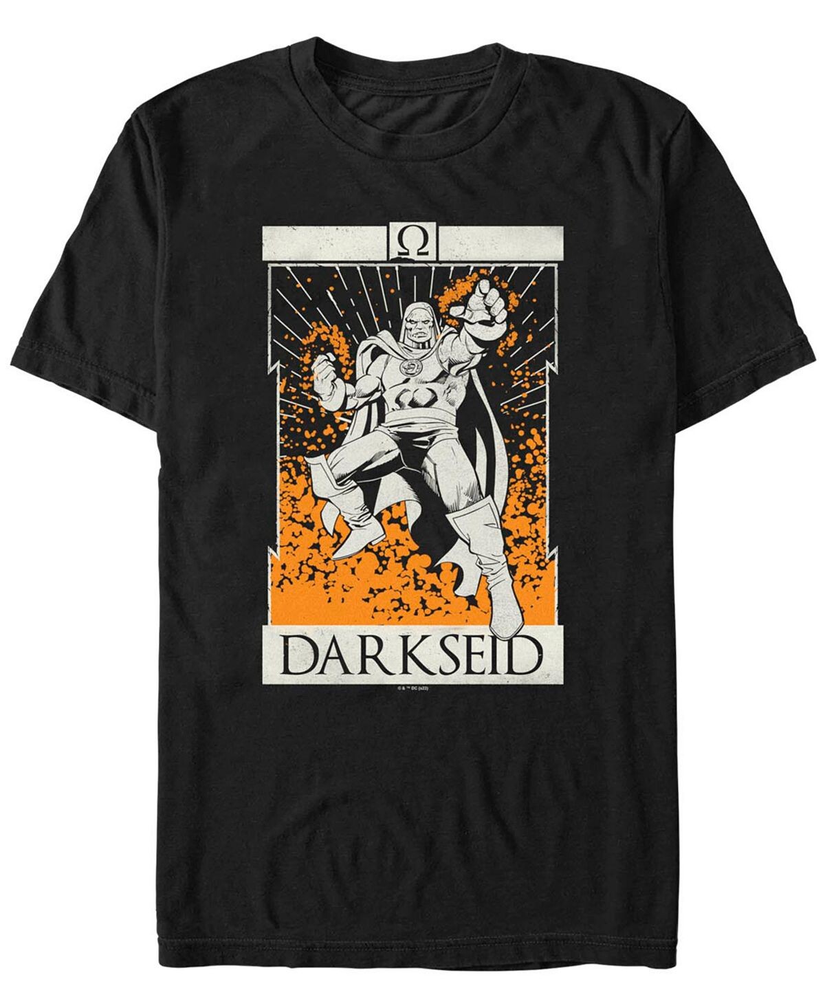 

Мужская футболка с короткими рукавами darkseid tarot league league Fifth Sun, черный