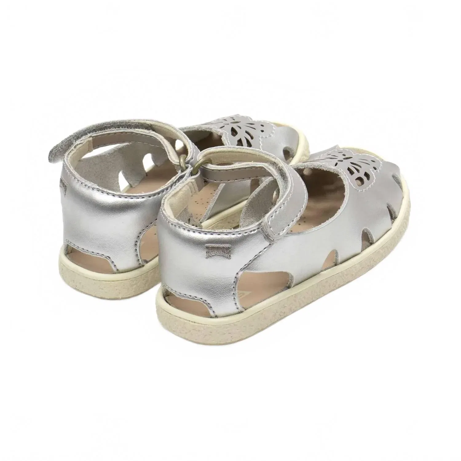Детские сандалии с застежкой Toddler Twins Sandals Camper, Silver — фото 2