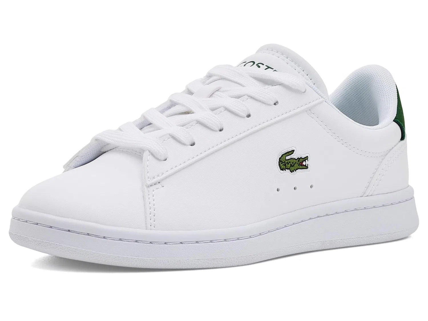 Кроссовки Carnaby Set (для маленьких и больших детей) Lacoste Kids, White/Dark Green