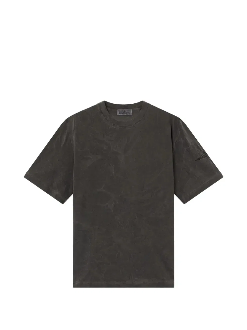 Футболка с эффектом выцветания и нашивкой-логотипом Stone Island, серый