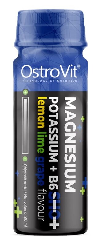 

Поддерживающие функции организма OstroVit Magnesium Potassium + B6 Shot