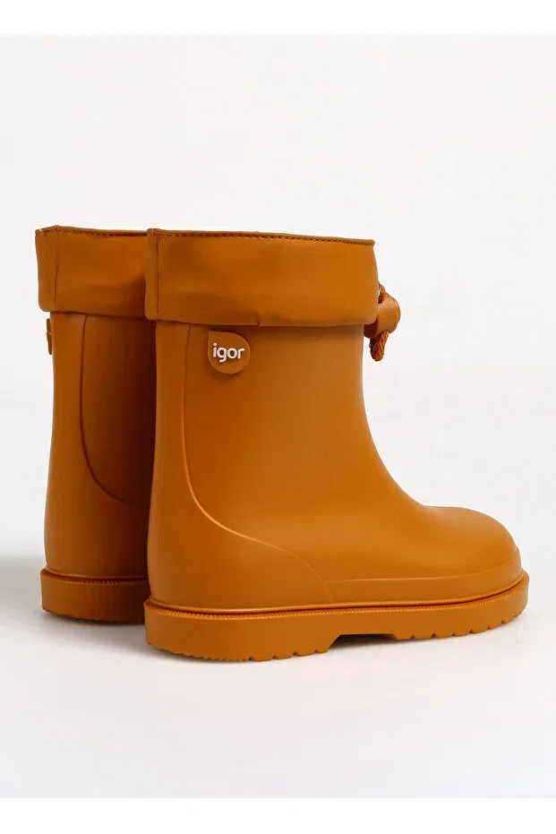 Детские ботинки для девочек резиновые Rain Boots Igor, Caramel — фото 3