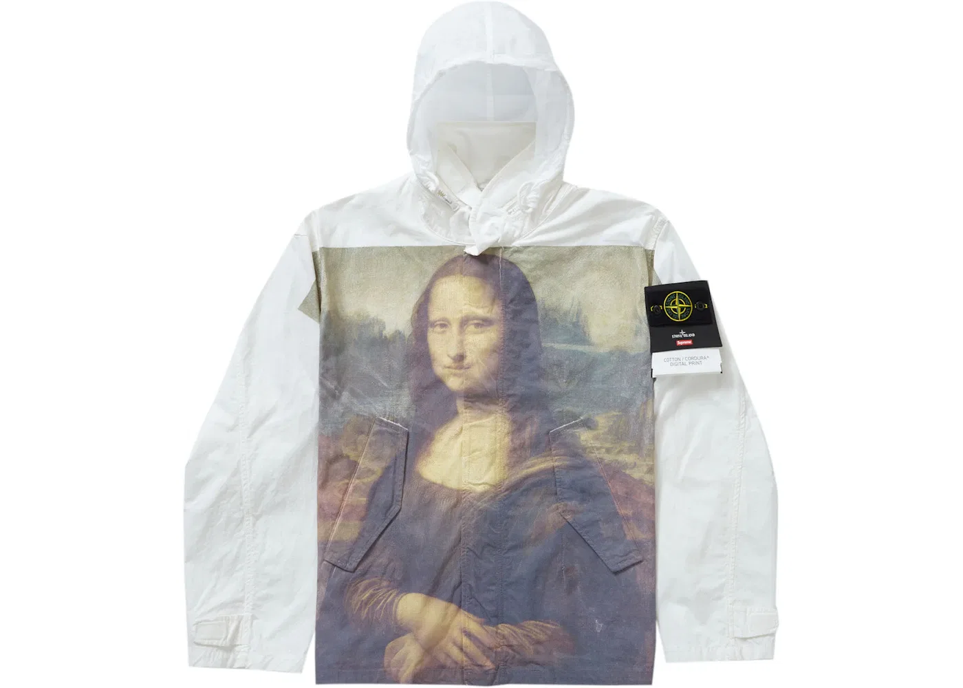 Мужская куртка из кордура-хлопка с принтом Mona Lisa Supreme Stone Island, Mona Lisa