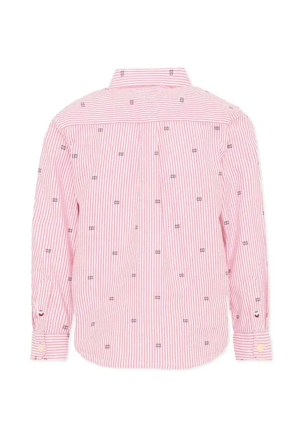 Рубашка хлопковая Striped Tommy Hilfiger красный — фото 2