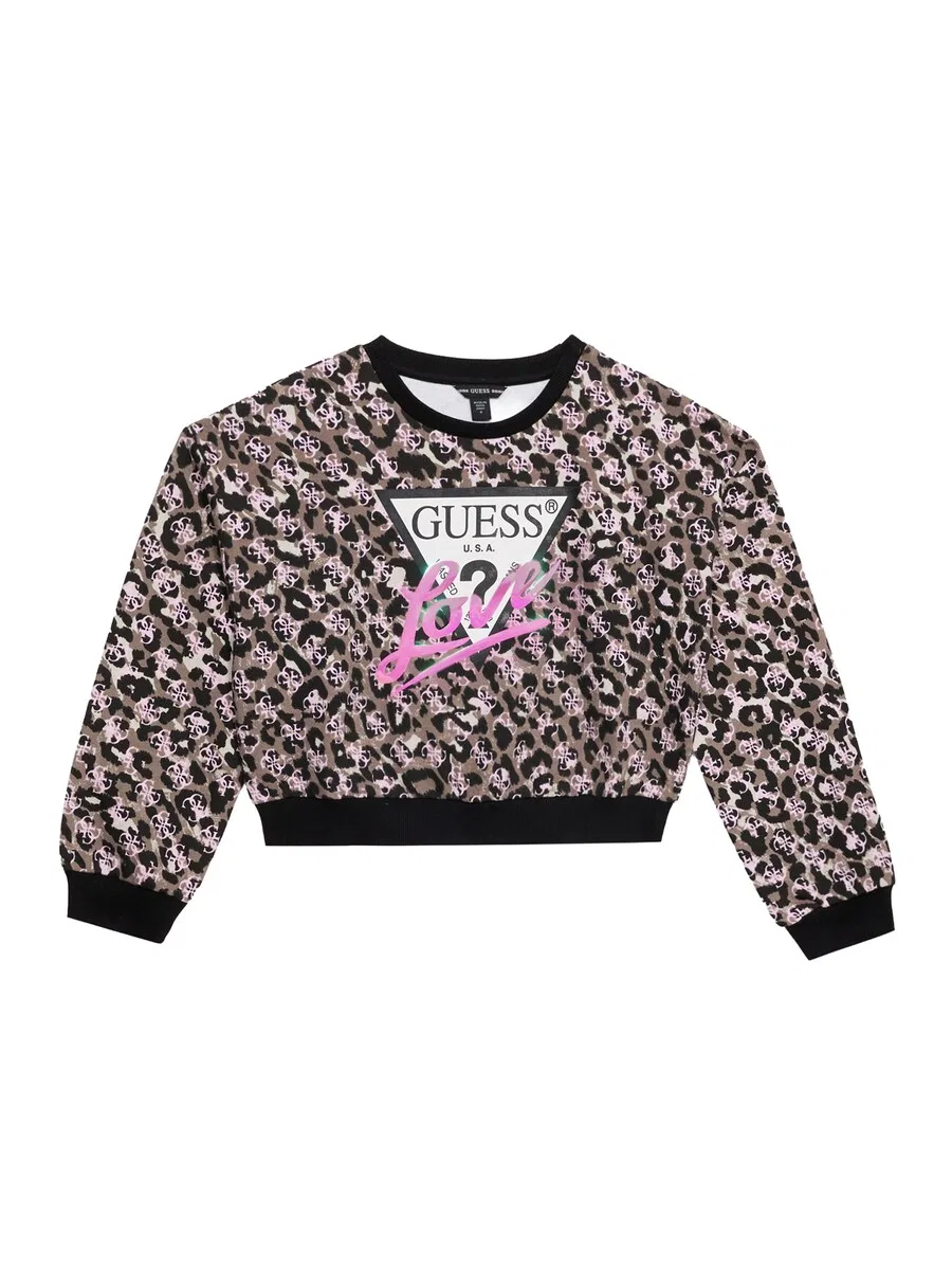 Толстовка GUESS светло-коричневого и черного цвета