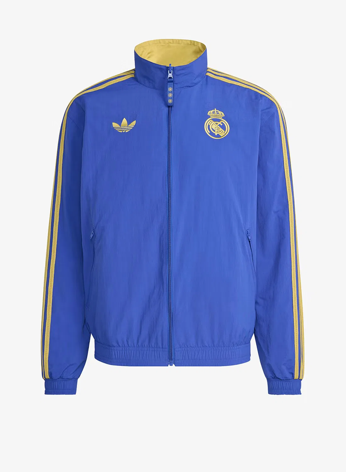 Куртка-бомбер с принтом Real Madrid Adidas, синий