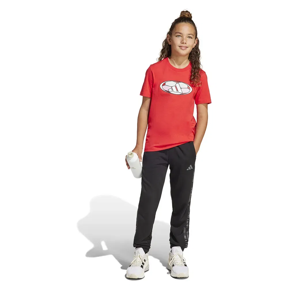 Футболка с принтом Adidas House Of Tiro Colorblock, оранжевый — фото 4
