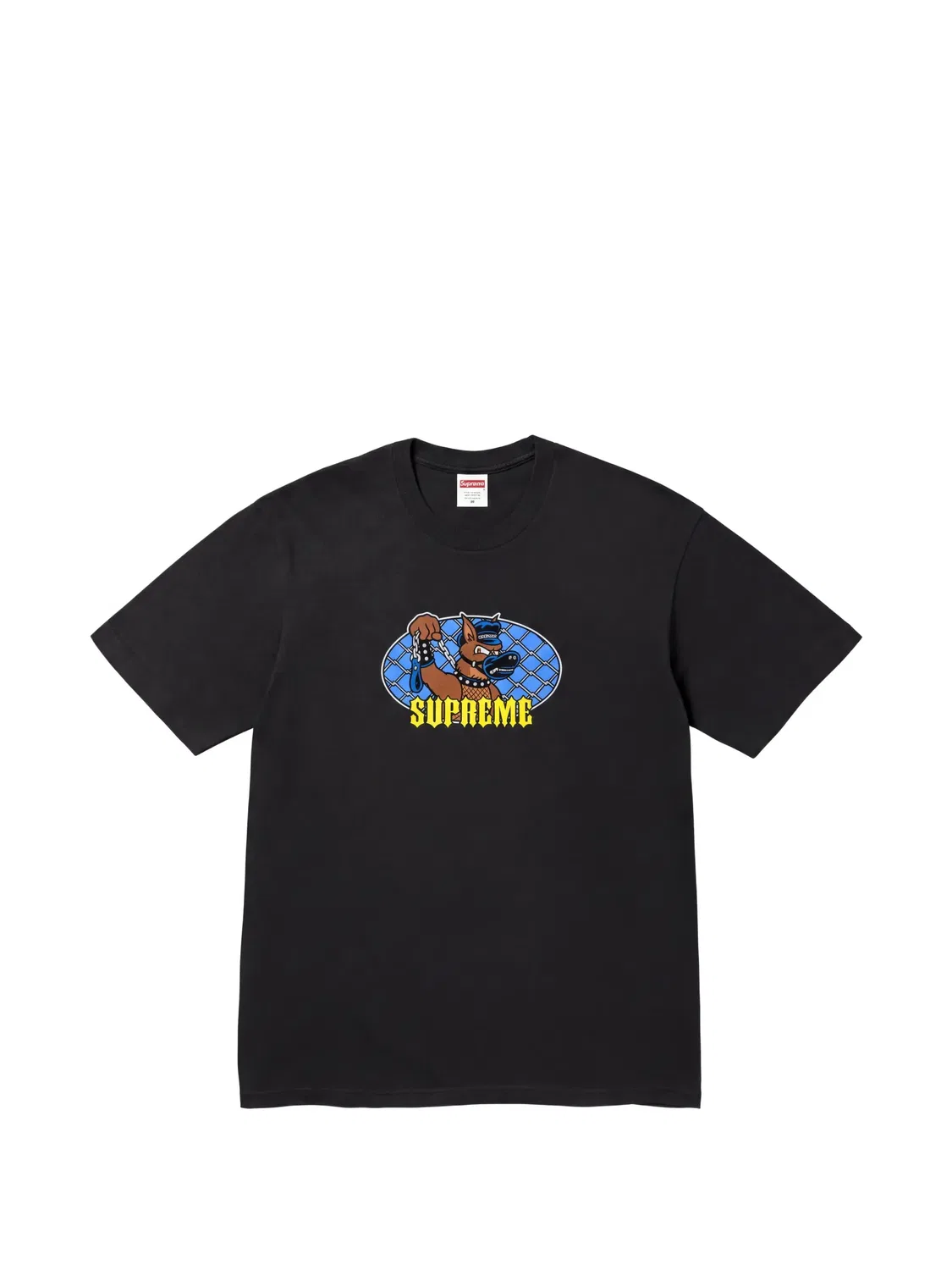 Футболка Leash с графичным принтом Supreme, черный