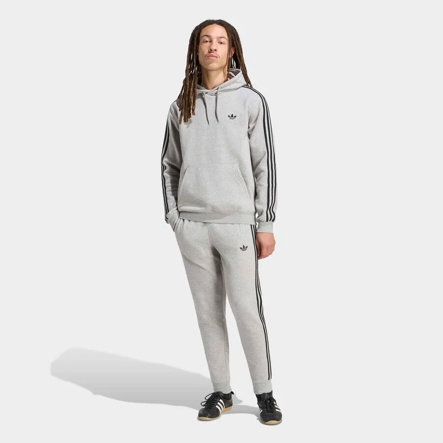 Зауженные брюки ADIDAS ORIGINALS светло-серого цвета — фото 4