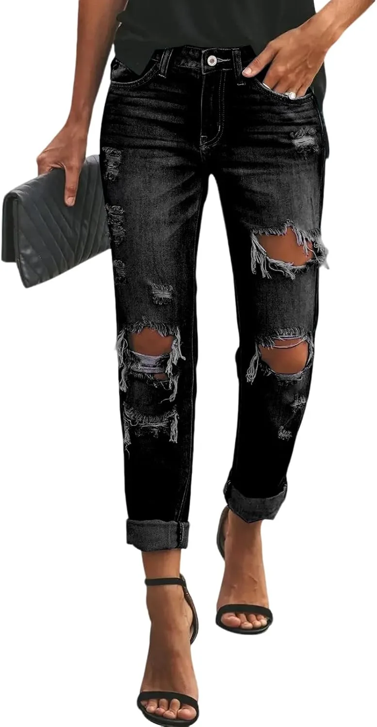 

Gumipy рваные джинсы женские cuffed distressed skinny