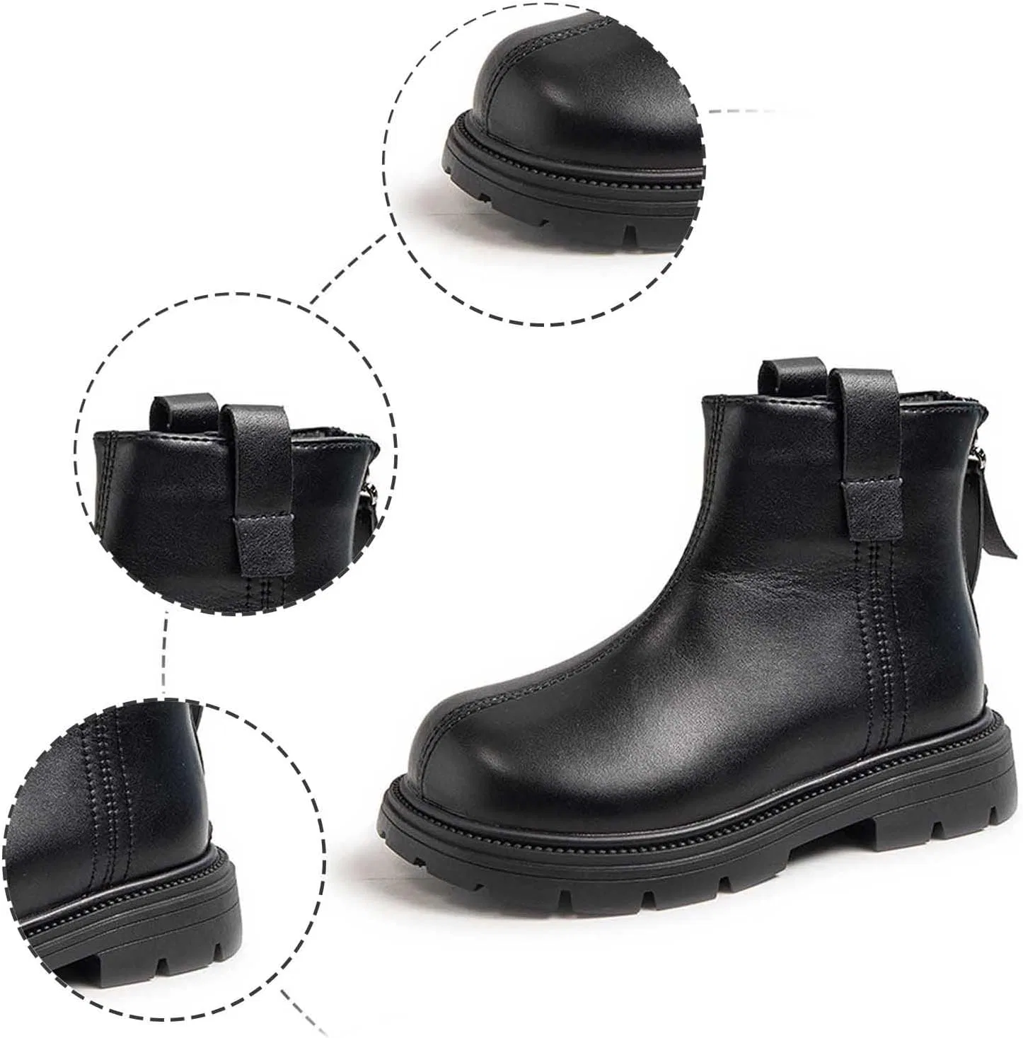 Детские ботинки для девочек с бантом на молнии, модель Cute Bow Boots — фото 4