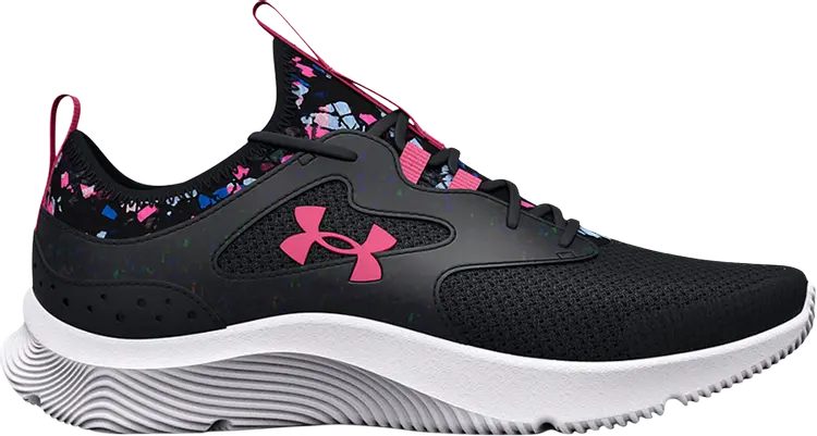 

Кроссовки Under Armour Infinity 2.0 Printed GS Black Pink Punk, черный