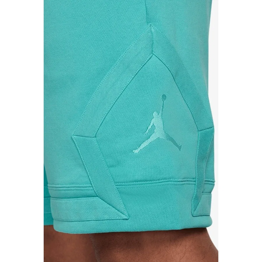 Мужские шорты из флиса с принтом Air Jordan Flight Fleece Diamond Nike, Зеленый — фото 3