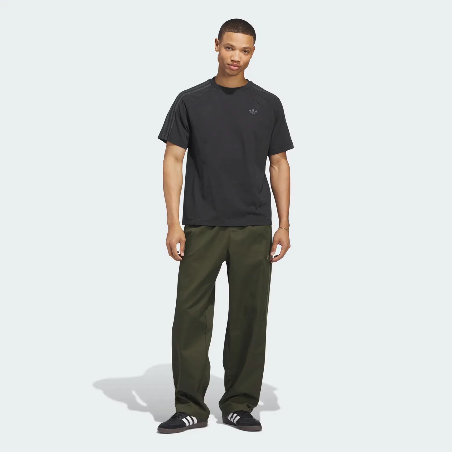 Мужские спортивные брюки свободного кроя Adicolor SST Cotton Twill Adidas Originals, Night Cargo — фото 3