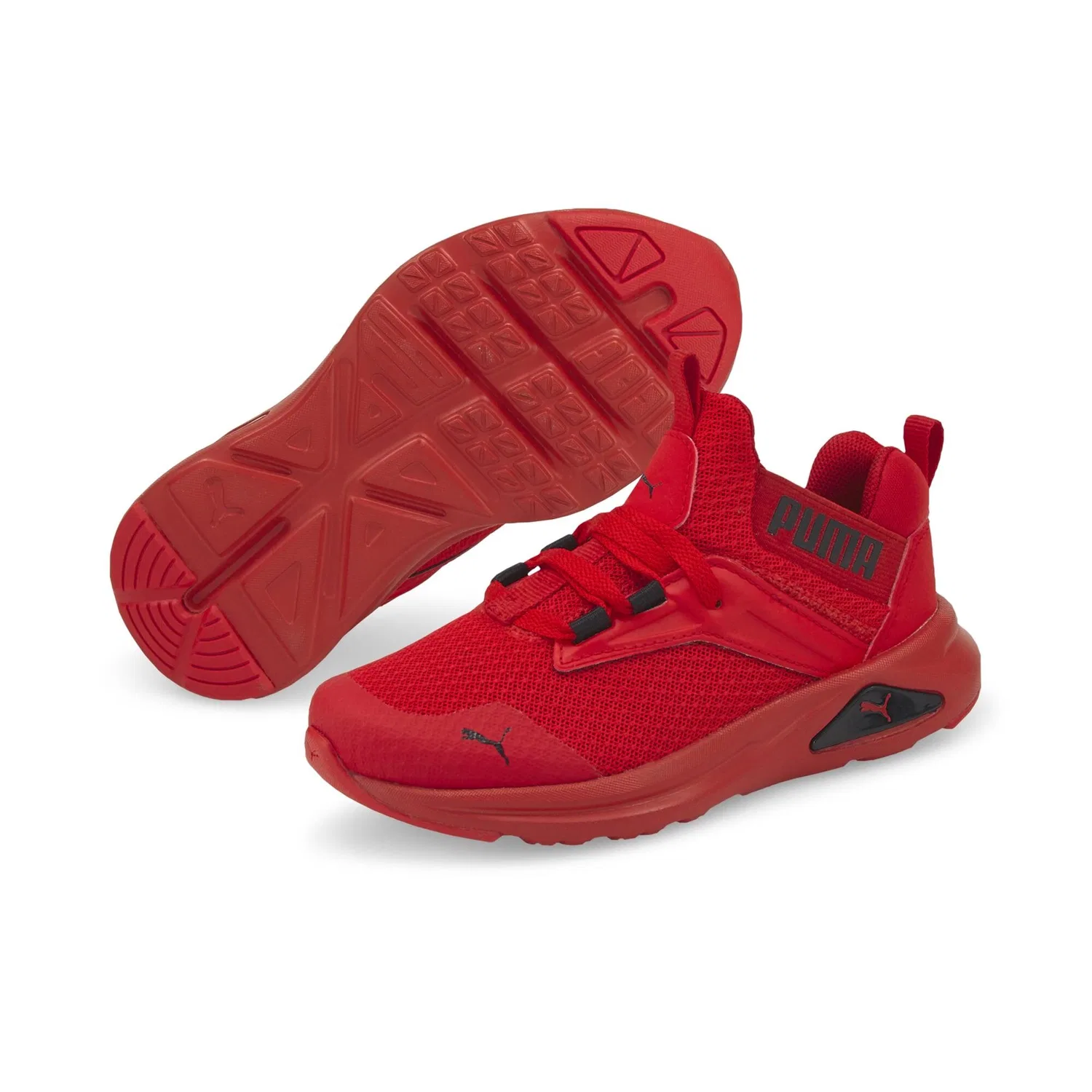 Детские кроссовки с шнуровкой Enzo 2 Refresh AC PS Puma, High Risk Red