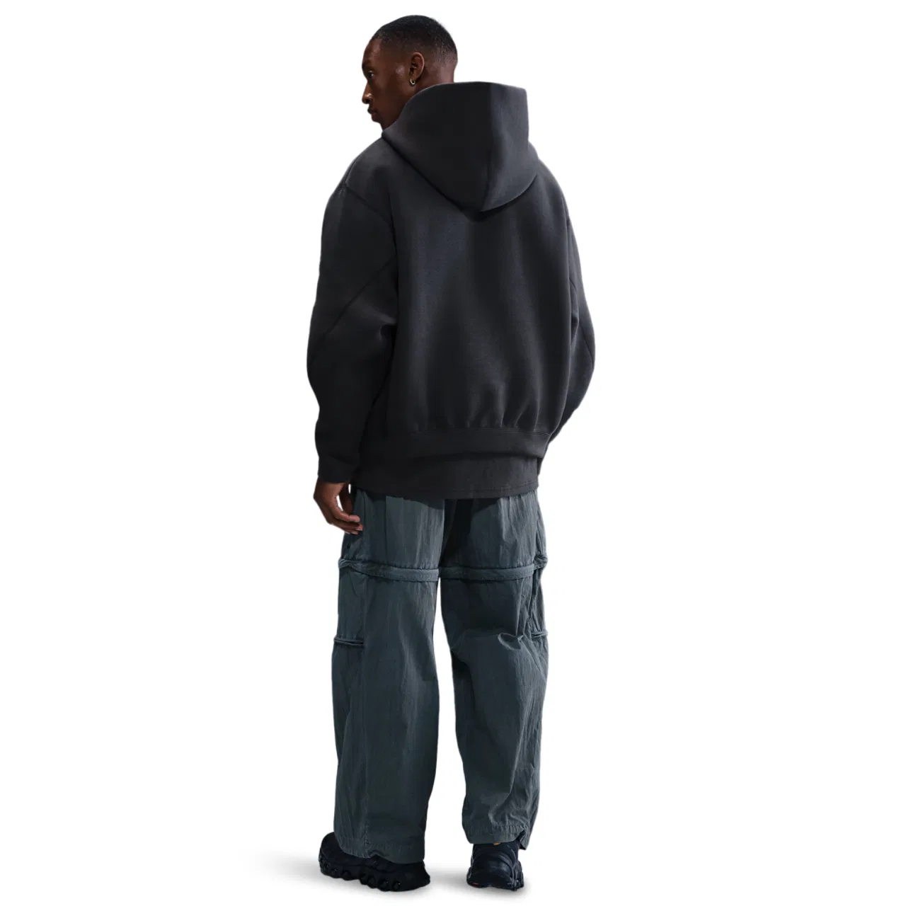Худи мужское Tech Fleece Nike, цвет Anthracite/Black — фото 4