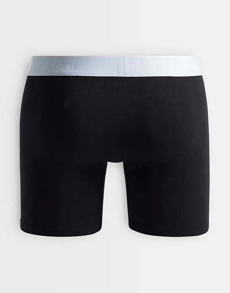 Боксеры-брифы хлопковые стретч Icon 3 шт Calvin Klein, черный — фото 2