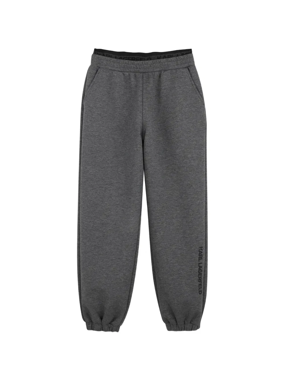 Спортивные брюки с логотипом Karl Lagerfeld Kids, серый