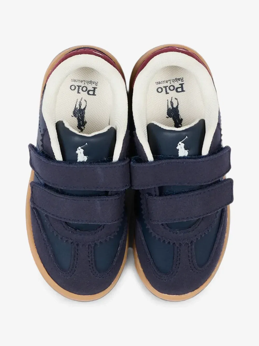 Кроссовки с вышивкой логотипа POLO RALPH LAUREN KIDS, синий — фото 3