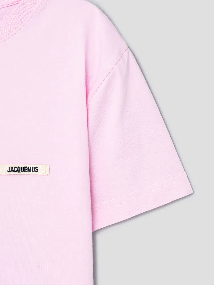 Футболка с логотипом Gros Grain JACQUEMUS, Pink — фото 4