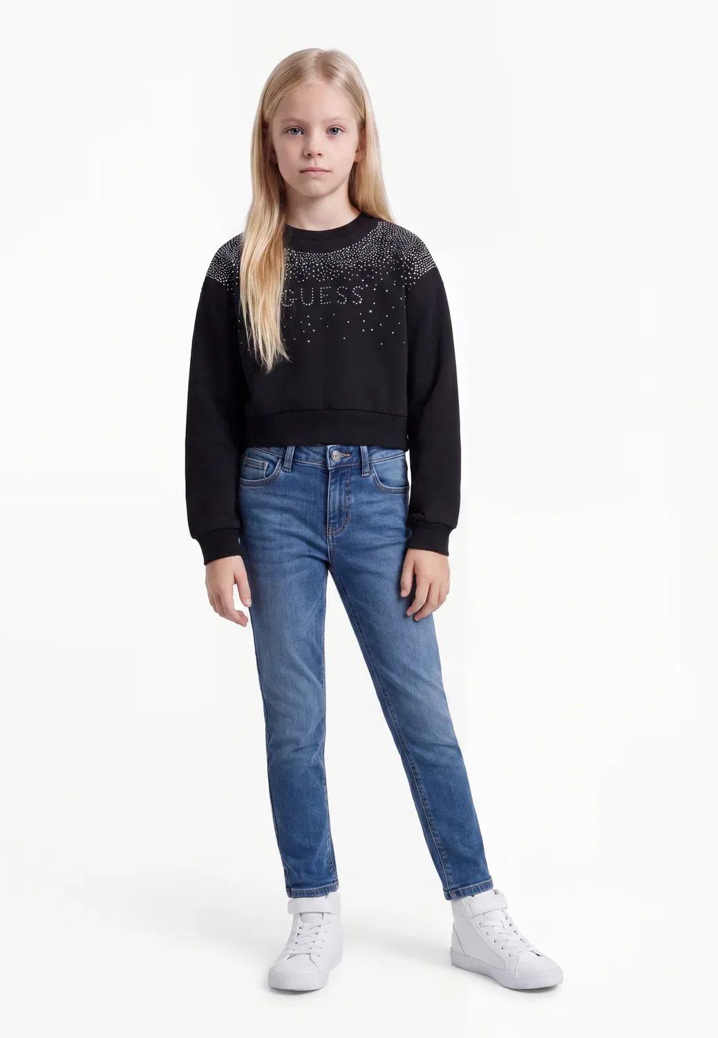 Свободная спортивная толстовка Guess, Jet Black