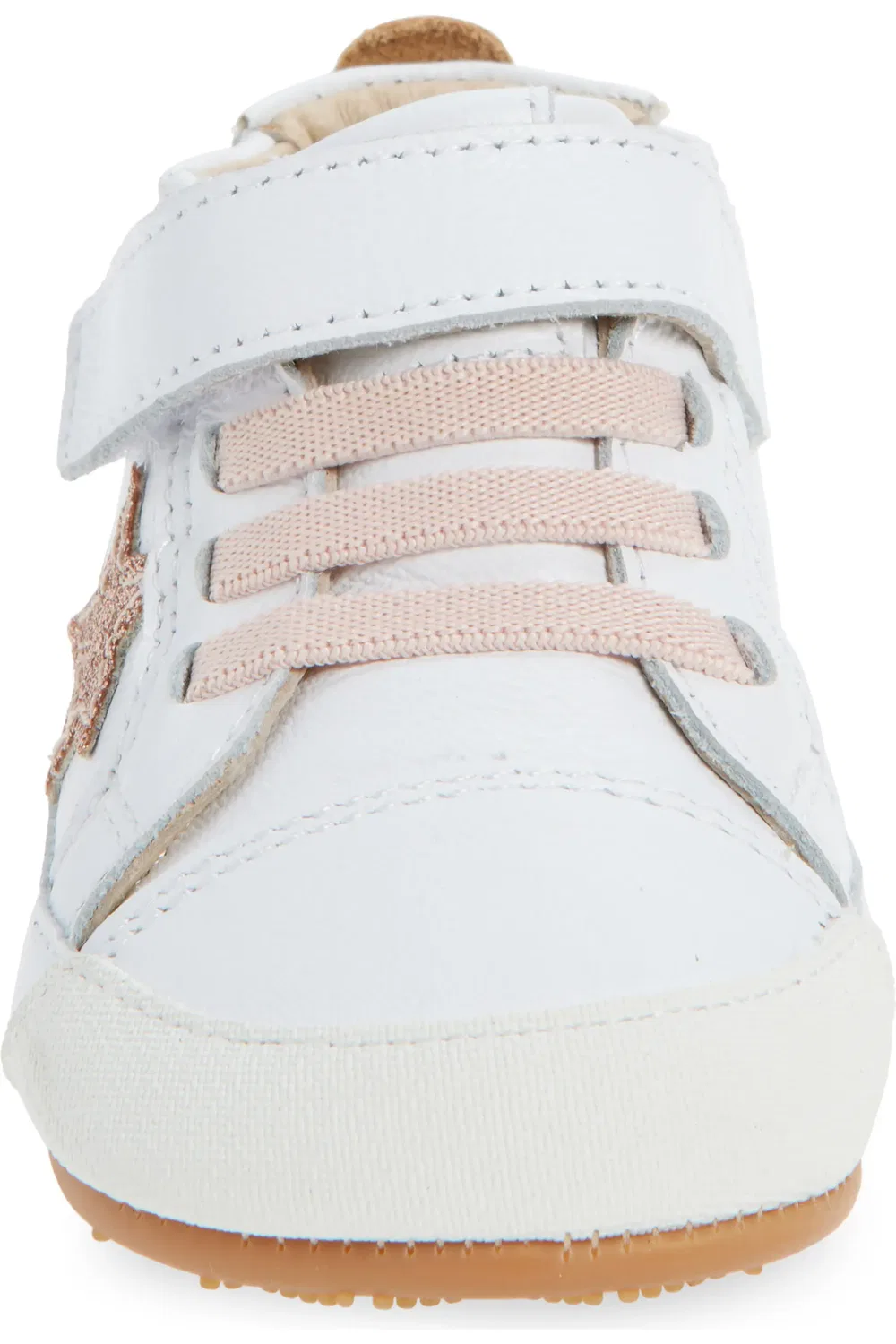Детские кеды спортивные с регулируемым ремешком Bub OLD SOLES, Snow/Copper/Glam — фото 4