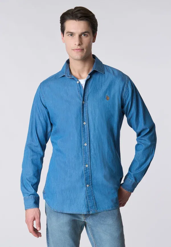 Рубашка джинсовая Shirt U.S. Polo Assn., blu, синий
