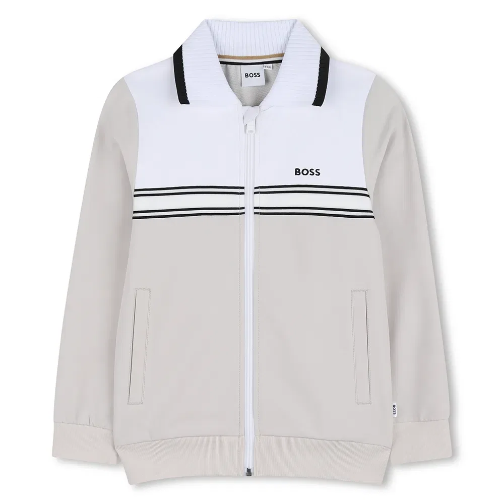Свитшот на молнии BOSS J52951, белый