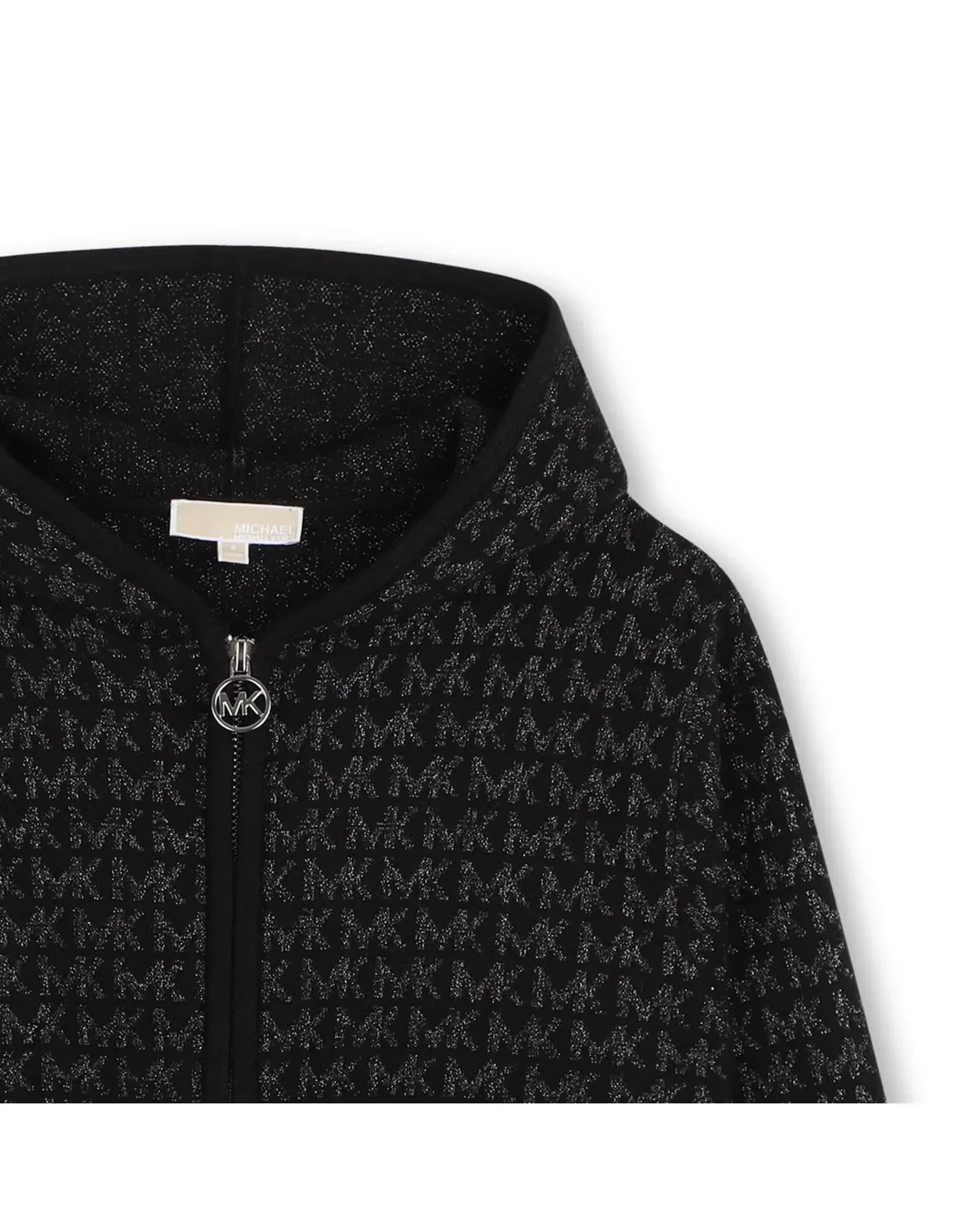 Детский кардиган для девочек с жаккардовым узором Michael Kors, Negro — фото 2